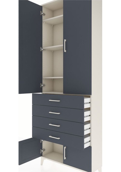 Arges Dolap 4 Raflı 4 Çekmeceli 4 Kapaklı 88x30x243 Aytaşı-an... Aytaşı Arges Dolap 4 Raflı 4 Çekmeceli 4 Kapaklı 88x30x243 Aytaşı-an... Aytaşı