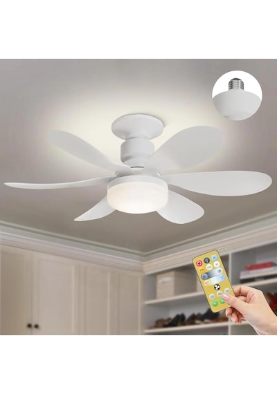 82 Watt 3 Renk Yanma Modlu Dimlenebilir Cata Karayel Kumandalı Fan Led Ampul