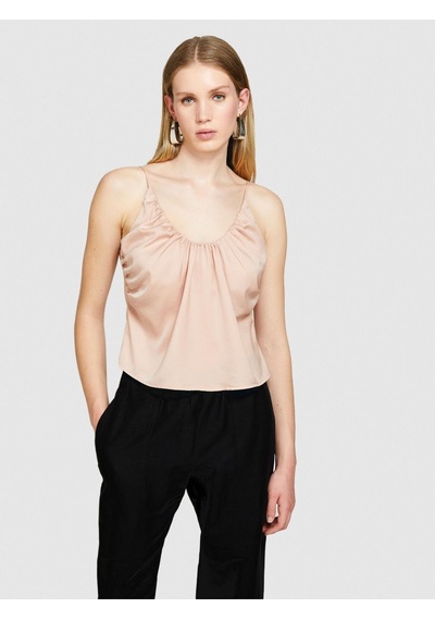 Sisley İnce Askılı Derin Büzgü Yakalı Üst Kadın 04w Bluz - 324p51mglh016