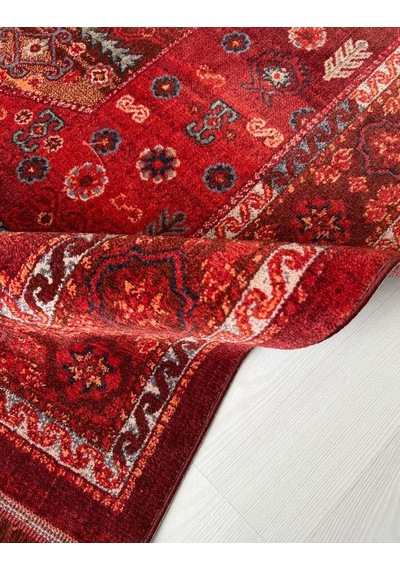 Andromeda Halı Artline Serisi 0l407e Salon Oturma Yatak Odası Halısı Kırmızı