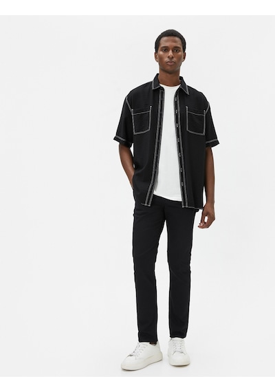 Koton Slim Fit Kot Pantolon - Brad Jean Siyah 4sam40062nd 4SAM40062ND999 Siyah Koton Slim Fit Kot Pantolon - Brad Jean Siyah 4sam40062nd 4SAM40062ND999 Siyah