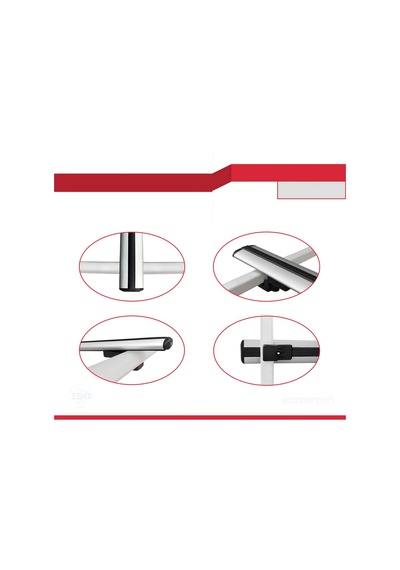 Ara Atkı Tavan Barı Basic Model 140cm Gri 2 Adet