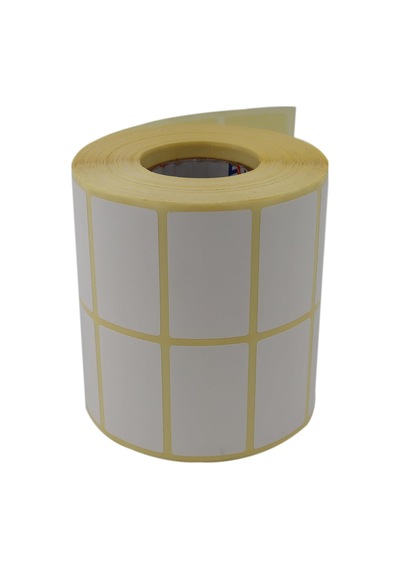 Eko Termal Rulo Etiket, 50mm X 30mm 3000 Adet Yan Yana 2li Sarılmış Rulolar 40mm Kuka Çapı Barkod Yazıcılar İle Uyumludur, Ribon Kullanmadan Yazdırılabilir., Beyaz Diğer