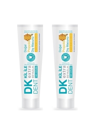 Dermokil DK Dent Doğal Propolis Özlü Diş Macunu 100 ML x 2