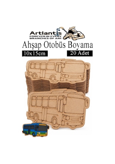 Ahşap Boyama Araçlar 20 Adet 10x15cm Taşıtlar Boyama Figürü Etkinlik Çoçuk Gelişim Motor Beceri Kreş Anasınıfı Siyah