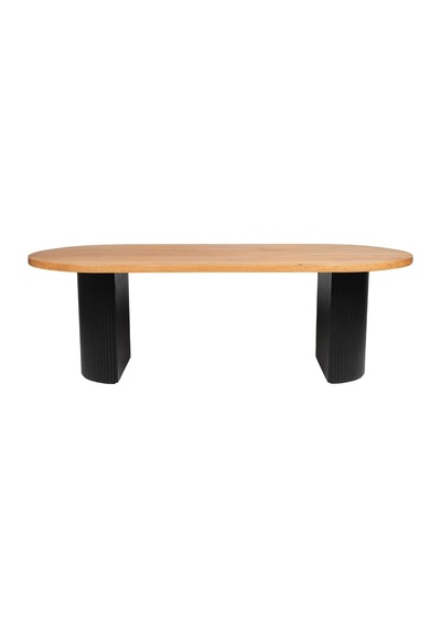 Zeno Ahşap Bohem Yemek Masası 90x200 Siyah - Ahşap