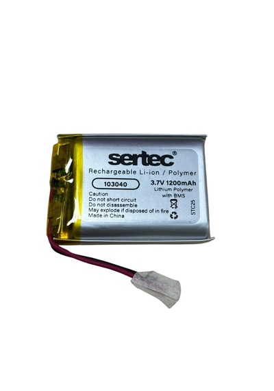 Sertec 103040 3.7v 1200mah Li-polymer Pil Devreli/1.5a Crchmgo