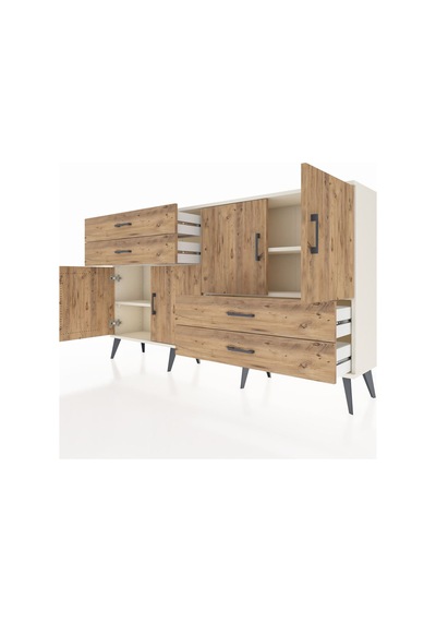 Arges Konsol 3 Raflı 4 Çekmeceli 4 Kapaklı 176x30x99 Aytaşı-çam Atlas Çam/atlas Çam - Aytası Arges Konsol 3 Raflı 4 Çekmeceli 4 Kapaklı 176x30x99 Aytaşı-çam Atlas Çam/atlas Çam - Aytası