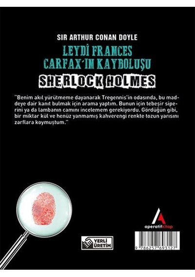 Leydi Frances Carfax’In Kayboluşu - Sherlock Holmes - Cep Boy Ape