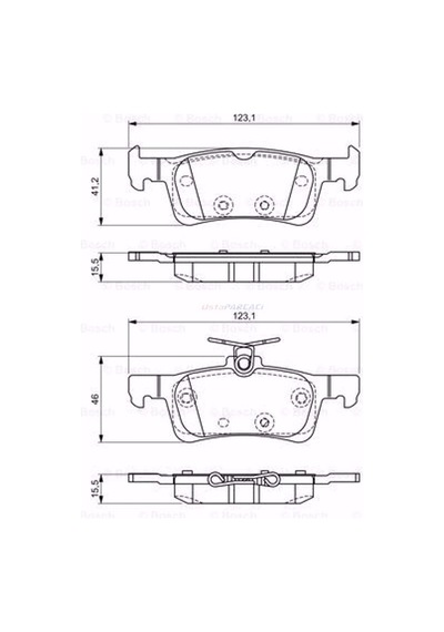 Peugeot 308 Ii 1.6 Bluehdi 120 2013-2020 Bosch Arka Fren Balatası N11.21705