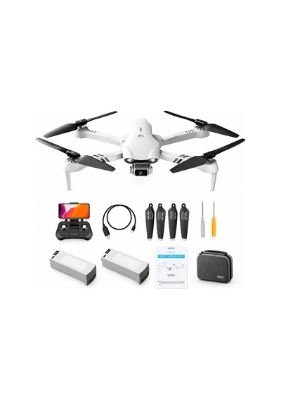 F10 Gps 6k Çift Kameralı Akıllı Dönüş Özellikli Drone Çift Batarya 2km Menzil 25 Dk Uçuş Süreli