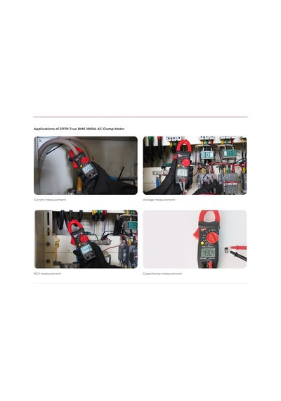 Uni-trend Multimeter Clamp Meter Clamp Meter Current Clamps Ut2117r True Rms 1000a Ac Clamp Meter 1000v Ac/dc Voltage Me