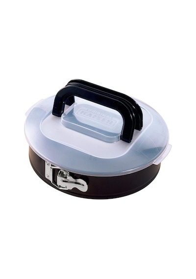 Kaiser Bake & Take Kelepçeli Kapaklı Yuvarlak Kek Kalıbı 26 Cm Siyah