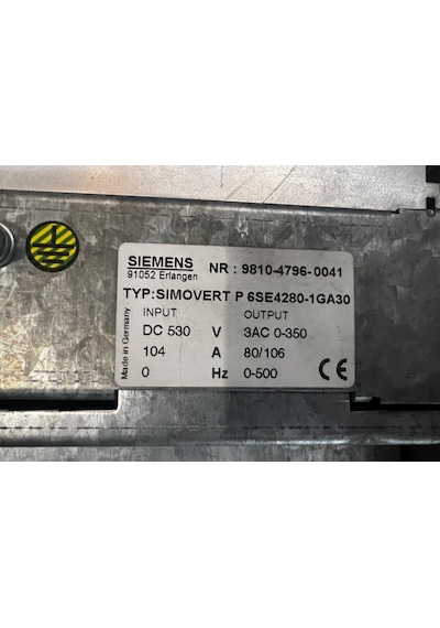 6se4280-1ga30 Kullanılmıs