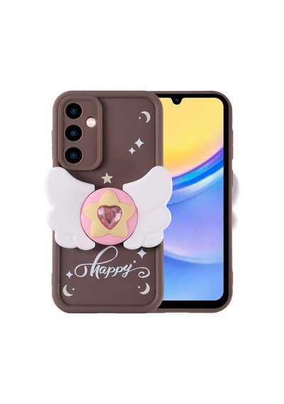 Galaxy A15 Uyumlu Figürlü Kamera Korumalı Tasarımlı Kılıf