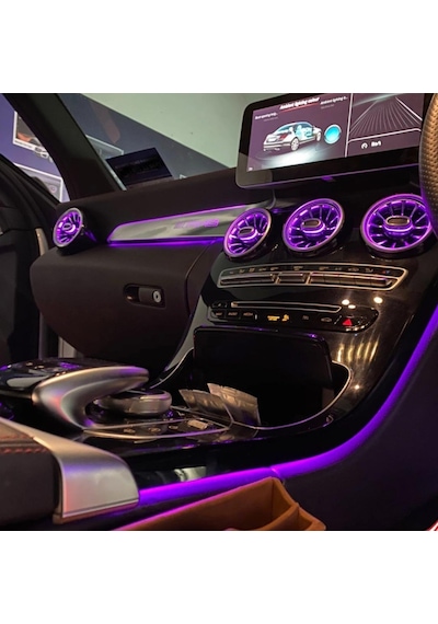 Mercedes W205 Özel Trim Uyumlu Ambıyans Seti 9"