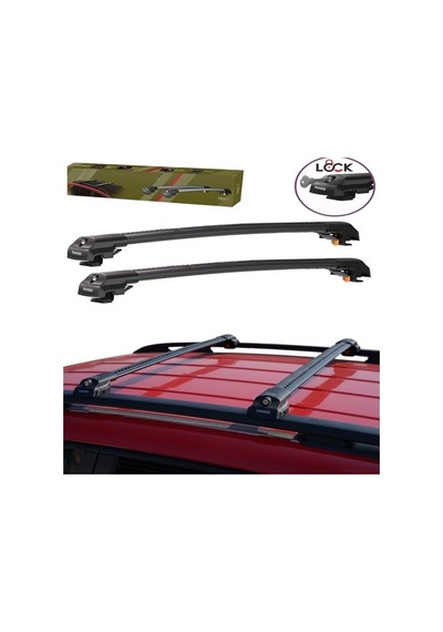 Renault Koleos 2008-2012 Uyumlu Trx1 Thunder Carrier Kilitli Ara Atkı Siyah Diğer