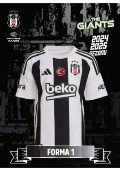 Mythos Cards Beşiktaş The Giants 2024/25 Sezonu Dev Poster ve Çıkartma Seti