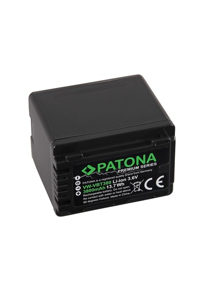 Patona 1257 Premium Panasonic Vw-vbt380 Hc-v750eb W580 V550eb
