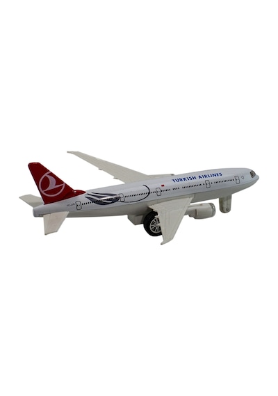 Oyuncak Uçak 380 Metal Işıklı Sesli Çek Bırak 20 Cm
