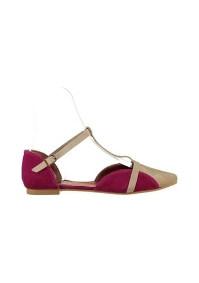 Fox Shoes Ten/Fuşya Kadın Babet B726881802