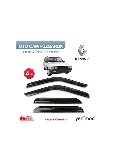 Renault 12 Toros Tüm Modeller 4Lü Cam Rüzgarlık