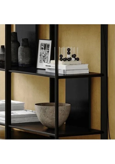 Ikea Jattesta Açık Raf Ünitesi, Siyah 120x85 Cm Ahşap - Siyah