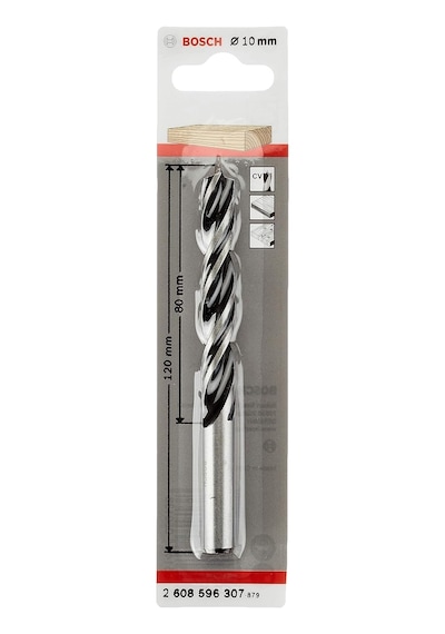 Professional Accessories Holzspiralbohrer Für Holz, 10 X 80 X 120 Mm, Zubehör Bohrmaschine 07978894