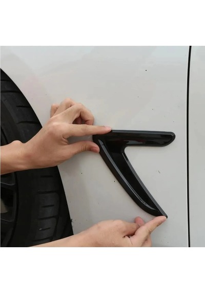 Bmw Tip Araç Çamurluk Ventili Piano Black Full Esnek Model Sağ - Sol 2 Adet Ventil 1. Kalite-