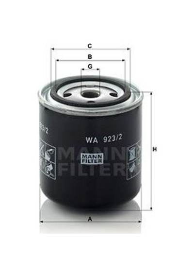 Mann-av Su Ayırıcı Fıltresı Scanıa 2-3-4 Serı AOD-MANN WA923/2