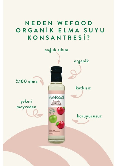 Organik Elma Suyu Konsantresi 340 Ml