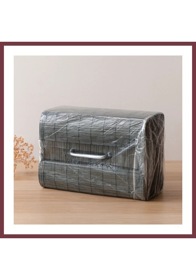 Storeşahin Bambu Kirli Çamaşır Sepeti 35x50 Cm - Yuvarlak Kapaklı Gri Shn0720