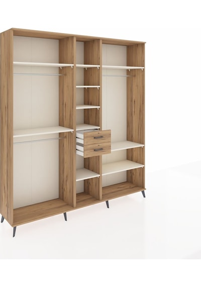 Hyperion Dolap 10 Raflı 2 Çekmeceli 3 Askılı 220x44x243 Çam-aytaşı/çam Çok Renkli Hyperion Dolap 10 Raflı 2 Çekmeceli 3 Askılı 220x44x243 Çam-aytaşı/çam Çok Renkli