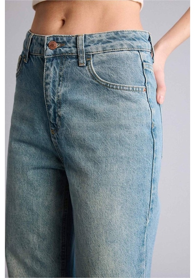 Defacto 90s Wıde Leg Yüksek Bel Jean Pantolon H5413ax26hsnm28 Mavi-nm28