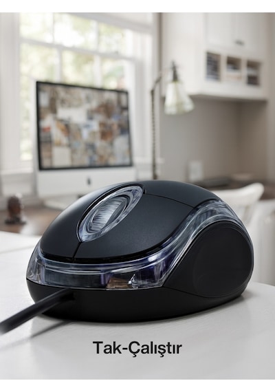 Işıklı Ergonomik Usb Mouse 3 Butonlu Konforlu Bilgisayar Mouse Çok Renkli