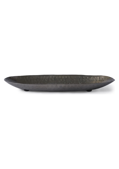 Yargıcı Metal Oval Dekoratif Tabak 35x15x3 Cm 26knha1073n St