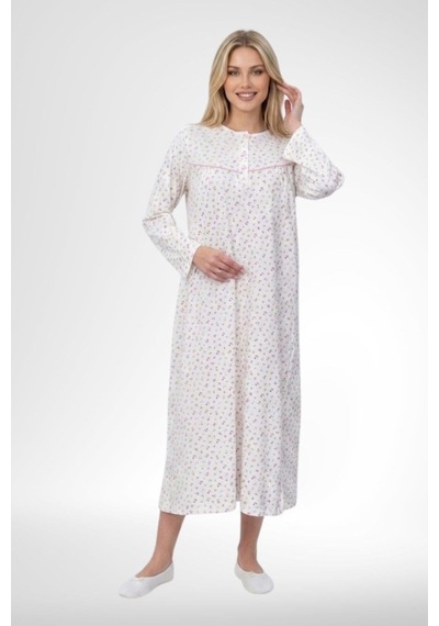 Mecit Pijama Mecit 6386 Pembe Büyük Beden Kadın Sabahlık Pijama Gecelik Set