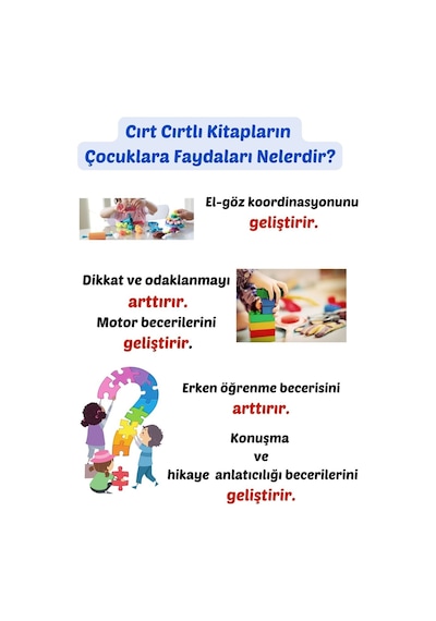 16-24 Ay Cırt Cırtlı Etkinlik Kitabı I - Dev Boy Akordiyon Kat Kat Cırt Cırtlı Etkinlikler