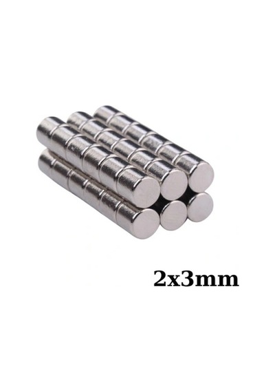2x3mm Neodyum Güçlü Mıknatıs - Neodim Magnet