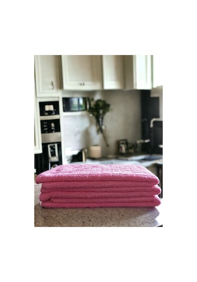 Technow Misclean Mikrofiber Mutfak Temizlik Bezi 40 40 Cm Pembe