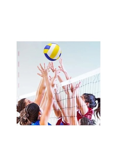 Öğretici Voleybol Topu - Sarı Beyaz Soft Touch, Tek Ebat, Tycae0d4974dbb3a80, Karışık Açık Gri