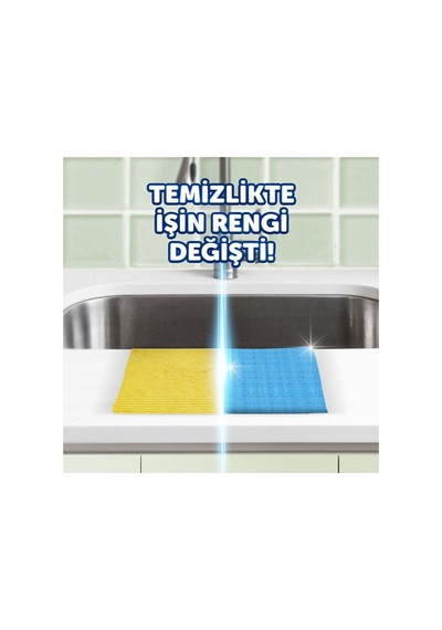 Hijyenik Temizlik Bezi 3'lü Mavi