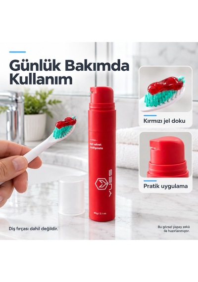Yues Red Velvet Florürlü Pompalı Diş Macunu 60 G Beyazlatma