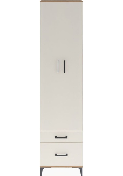 Arges Dolap 4 Raflı 2 Çekmeceli 2 Kapaklı 60x30x243 Çam-aytaşı Atlas Çam