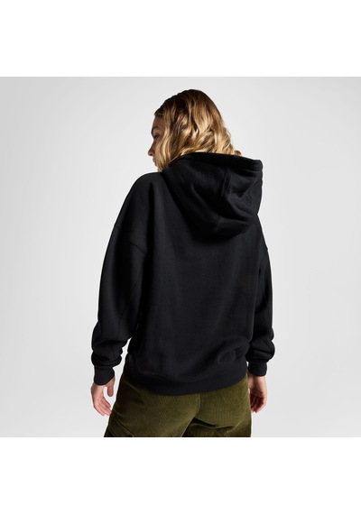 Converse Classic Kadın Oversized Fit Siyah Hoodie