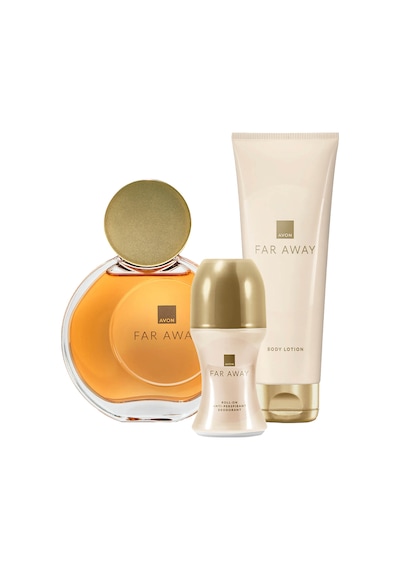Avon Far Away Kadın Parfüm EDP 50 ML + Roll-On + Vücut Losyonu