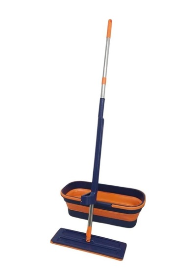 Yeniden Kullanılabilir Kovalı Kendinden Sıkmalı Mikrofiber Islak Ve Kuru Zemin Temizleme Mop Seti