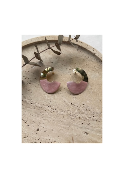 Luna Mineli Gold Küpe Pembe - 907190808 Pembe - 907190808 Pembe