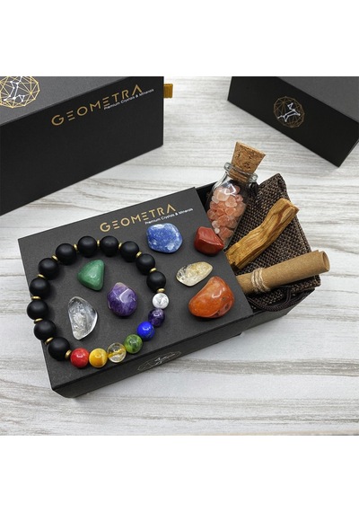 Premium Kristal & Mineral Çakra Seti Premium Kristal & Mineral Çakra Seti