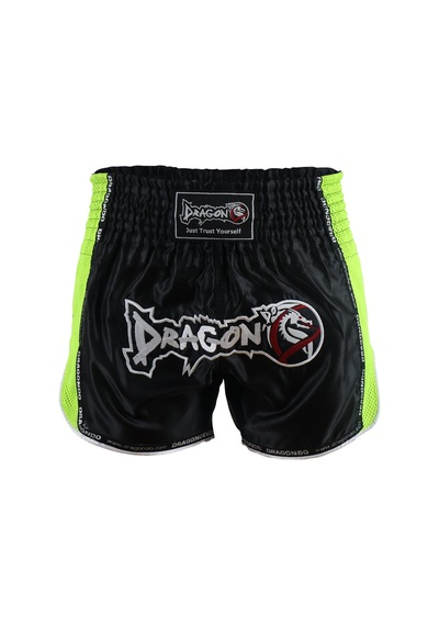 Dragondo Mt3035 Muaythai Şortu Neon Kick Boks Şortu Siyah